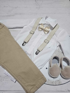 TRAJE DE FIESTA DE BEBE BEIGE SIN ABRIGO - Bambino bebe