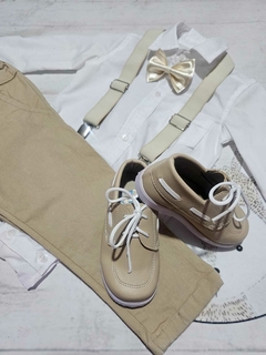Imagen de TRAJE DE FIESTA DE BEBE BEIGE SIN ABRIGO