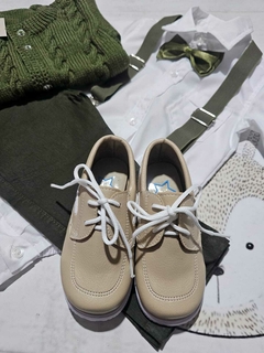 TRAJE DE FIESTA DE BEBE VERDE OLIVA CON ABRIGO