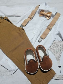 TRAJE DE FIESTA DE BEBE AVELLANA SIN ABRIGO - comprar online