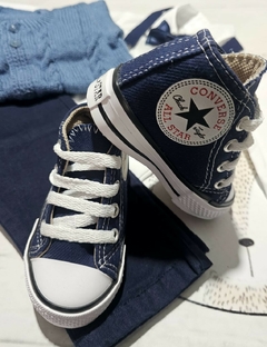TRAJE DE FIESTA DE BEBE AZUL MARINO CON ABRIGO - tienda online