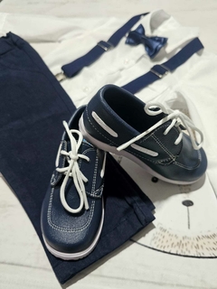 TRAJE DE FIESTA DE BEBE AZUL MARINO SIN ABRIGO