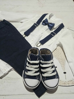 TRAJE DE FIESTA DE BEBE AZUL MARINO SIN ABRIGO - Bambino bebe