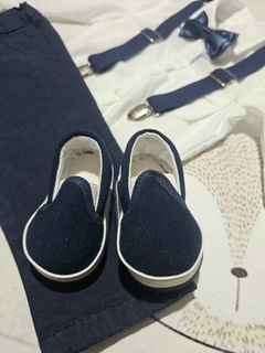 TRAJE DE FIESTA DE BEBE AZUL MARINO SIN ABRIGO en internet