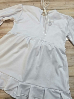 VESTIDO DE BEBA MODAL DE ALGODON Y DETALLES SIN ABRIGO - tienda online