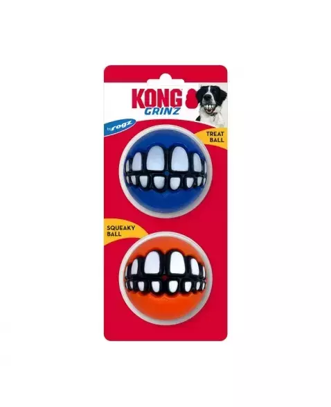 Bola Sorriso Grinz Grande 2un (Cor Sortida) - Kong