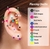 Piercing ponto de luz rosa - loja online