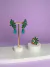 Conjunto Brinco E Anel Pedraria Verde Esmeralda