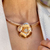 Choker Semijoia Flor Rose