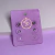 Kit Brincos Prata Ponto De Luz Lilas