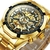 Imagem do Relógio Mecânico Gold Skeleton Vintage M
