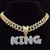 ICE CUBAN CRAVEJADO COM PINGENTE KING na internet