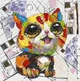 Cuadro Gato triste y contento - comprar online