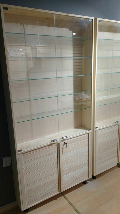 Estantes de vidros e madeiras - comprar online