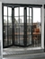 Portas articuladas de vidro e aluminio - loja online