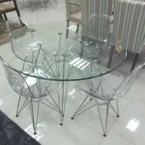Mesa de vidro redonda - comprar online
