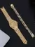 1 Relógio Masculino De Quartzo Com Mostrador Triplo E 1 Pulseira na internet
