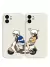 2 Peças Capas De Telefone Casal Menino Animado & Padrão De Garotas