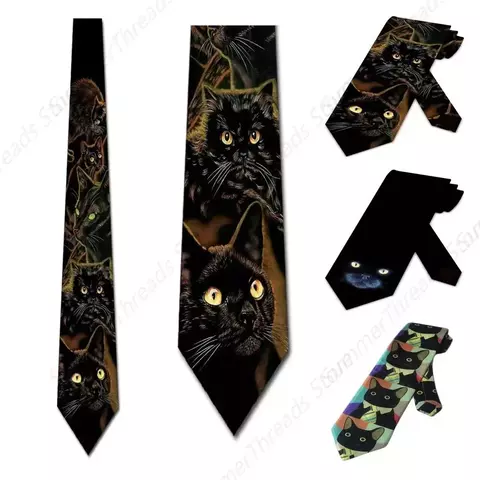 Gravata Black Cat