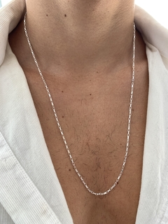 COLAR CORRENTE CARTIER ULTRA SILM BANHADO EM PRATA - loja online