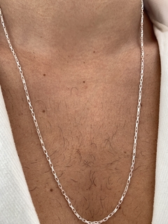 COLAR CORRENTE CARTIER ULTRA SILM BANHADO EM PRATA - BiancaByMen