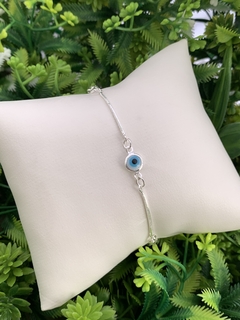PULSEIRA TIFY OLHO GREGO BANHADA EM PRATA na internet