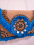 Clutch franjas azul