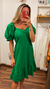 Vestido Laise verde bandeira