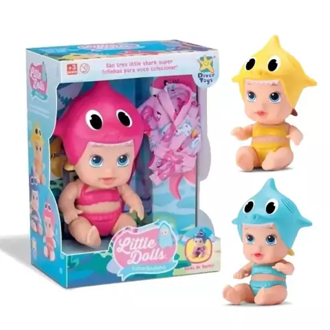 Boneca Little Dolls Tubarãozinho Colecionável