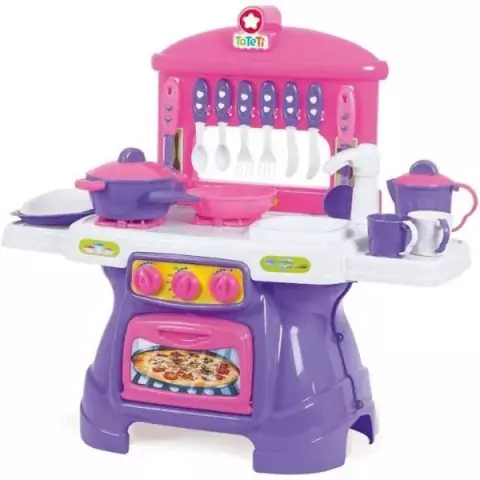 Cozinha Infantil Mini Chef com Acessórios e Sai Água na Pia
