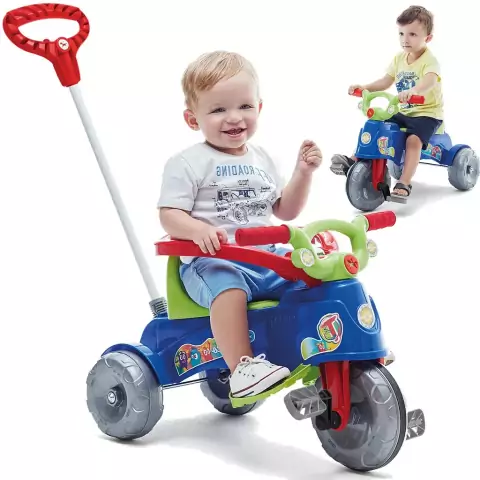 Carrinho de Passeio e Pedal Tatetico com Haste Removível
