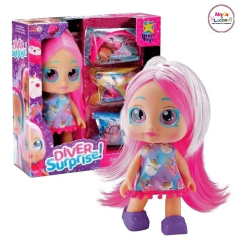 Boneca Diver Surprise com Acessórios Surpresa
