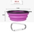 000ml grande dobrável cão pet tigela de silicone dobrável ao ar livre viagem portátil recipiente de comida de cachorro alimentador prato tigela - comprar online