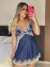 Camisola Linha Luxo Azul - Greice Intimates 