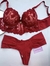 Conjunto cropped guippir Luxo Vermelho na internet