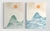 Kit 2 Quadros Abstratos Paisagem Montanha Sol - comprar online