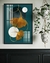 Quadro Abstrato Folhagens Dourado