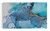 Quadro Abstrato Azul e Dourado - comprar online