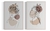 Kit 2 Quadros Mulher Floral Rosa - comprar online