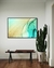 Quadro Abstrato Verde e Dourado