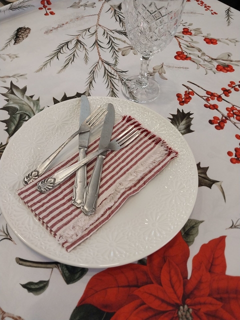 Mantel Rectangular Frutos Rojos