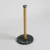 Imagen de PORTA ROLLO BLACK MARBLE Y BAMBOO 16X35 CM