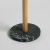 PORTA ROLLO BLACK MARBLE Y BAMBOO 16X35 CM