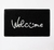 FELPUDO DE GOMA NEGRO 45X75 WELCOME SMILE - tienda online