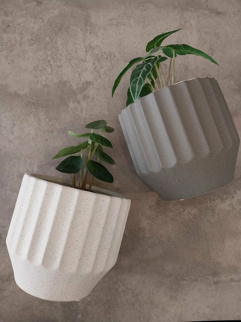 Porta maceta granito cerámica (grande)