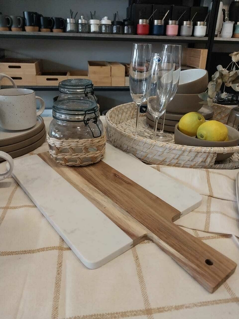 Tabla Marmol y Madera (45 x 24 cm)