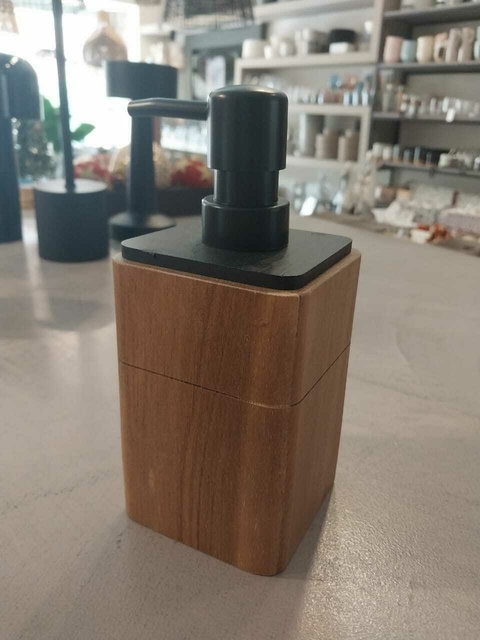 DISPENSER ACACIA CUADRADO (negro)