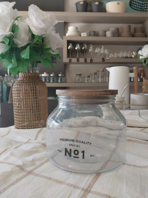 FRASCO REDONDO VIDRIO Y ACACIA SPECIAL 1500 ML - comprar online