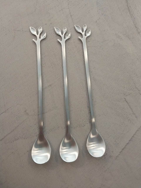 CUCHARAS MILKSHAKE DE ACERO 19 CM - comprar online