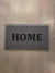 FELPUDO DE GOMA GRIS 45X75 HOME - comprar online